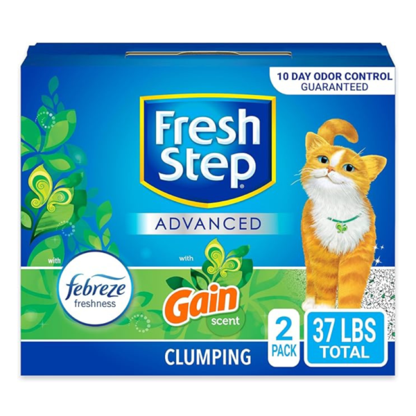 Fresh Step Clumping Cat Litter with Febreze Gain Scent